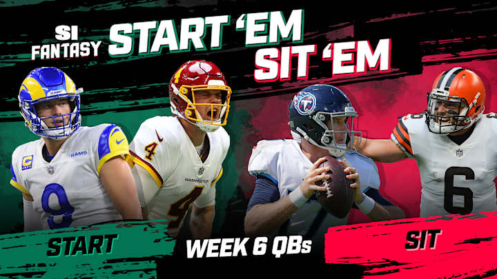 Start 'Em, Sit 'Em Fantasy Football Week 6: Quarterbacks - Fades, Sleepers, Matchups, DFS Bargains Start 'Em, Sit 'Em Fantasy Football Week 6: Quarterbacks - Fades, Sleepers, Matchups, DFS Bargains