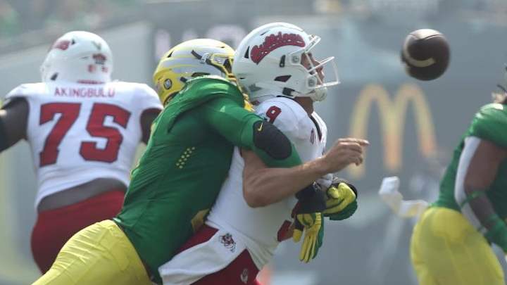 Cal's Second-Half Task Gets Tougher When Oregon's Kayvon Thibodeaux Plays