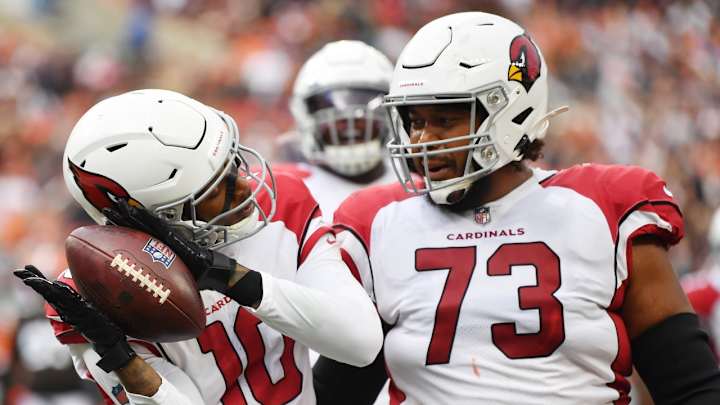 Hopkins Shows Off Moves in First-Half Touchdown for Cardinals