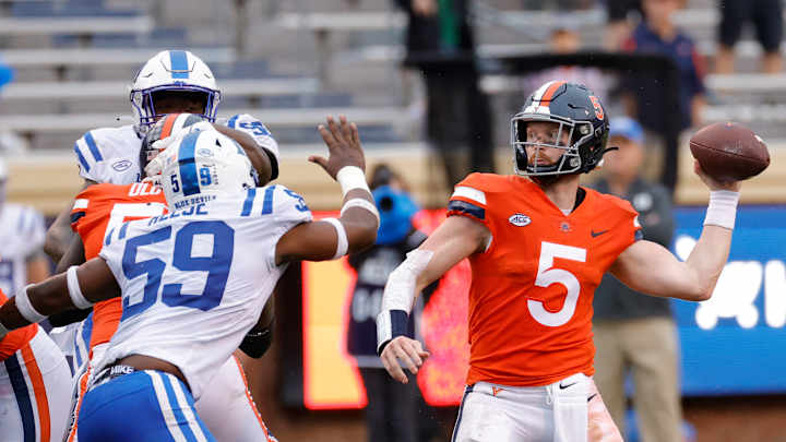 Virginia Places Four on ACC Football Team of the Week Virginia Places Four on ACC Football Team of the Week
