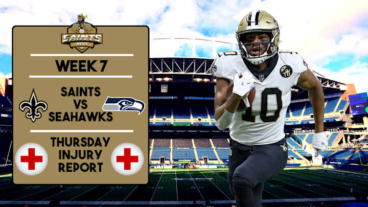 Week 7: Saints Thursday Injury Report
