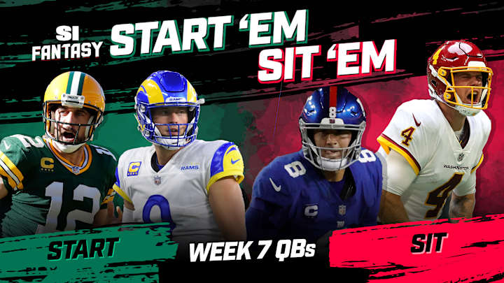 Start 'Em, Sit 'Em Fantasy Football Week 7: Quarterbacks - Sleepers, Fades, Matchups, DFS Bargains