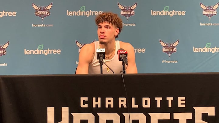 WATCH: LaMelo Ball Postgame Press Conference vs Celtics 10/25