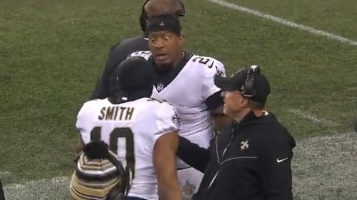 WATCH: Jameis Winston gets frustrated with receiver on Monday Night Football WATCH: Jameis Winston gets frustrated with receiver on Monday Night Football