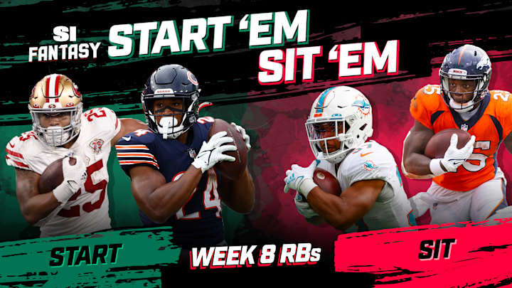 Start 'Em, Sit 'Em Fantasy Football Week 8: Running Backs - Sleepers, Fades, Matchups, DFS Bargains
