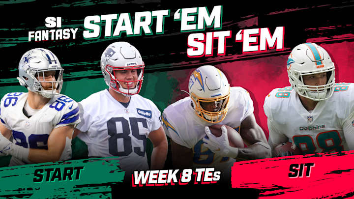 Start 'Em, Sit 'Em Fantasy Football Week 8: Tight Ends - Sleepers, Fades, Matchups, DFS Bargains