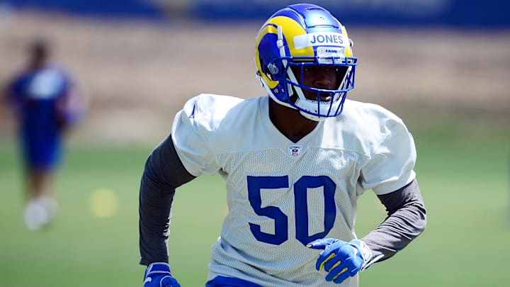 Rams DC Raheem Morris Delivers Optimism for LB Ernest Jones' Expanded Role Rams DC Raheem Morris Delivers Optimism for LB Ernest Jones' Expanded Role