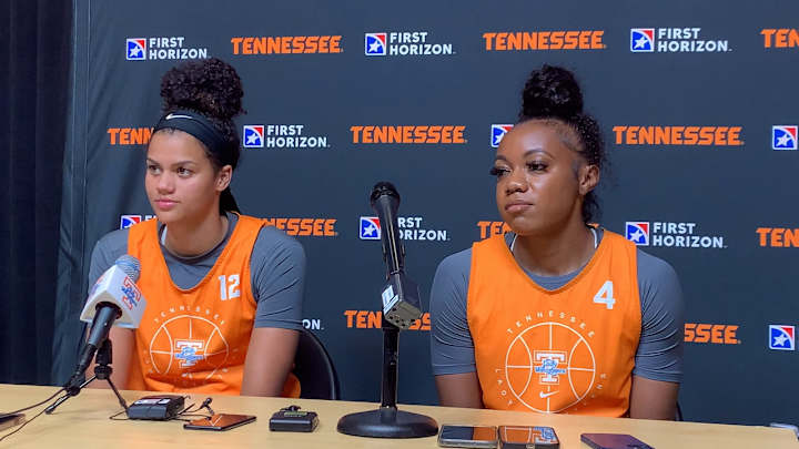 Watch: Lady Vols Rae Burrell, Jordan Walker Discuss Offseason Progress and Filling Rennia Davis' Void