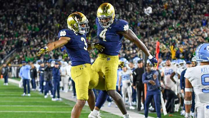 Notre Dame Offense Comes Alive In 44-34 Victory Over North Carolina