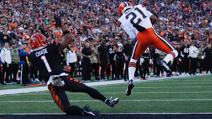 Denzel Ward Returns Former Ohio State Teammate Joe Burrow's Interception 99 Yards For Touchdown