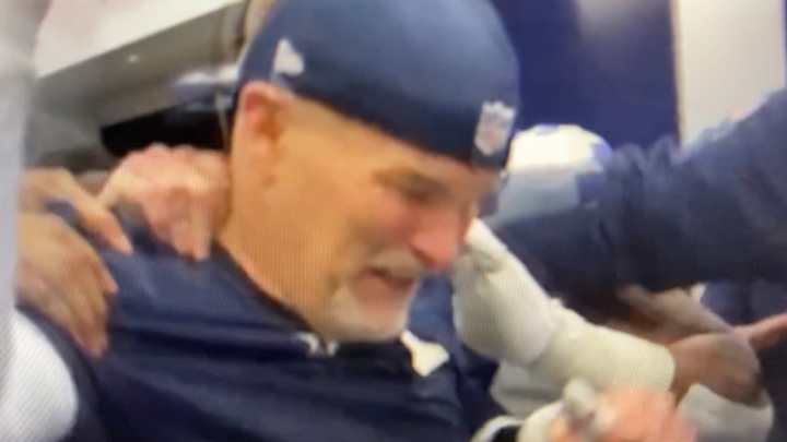 WATCH: Game Ball to Coach Dan Quinn; Cowboys Celebrate Revenge Win over Falcons WATCH: Game Ball to Coach Dan Quinn; Cowboys Celebrate Revenge Win over Falcons