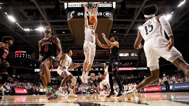 Three Man Weave: Bearcats Outlast Georgia 73-68