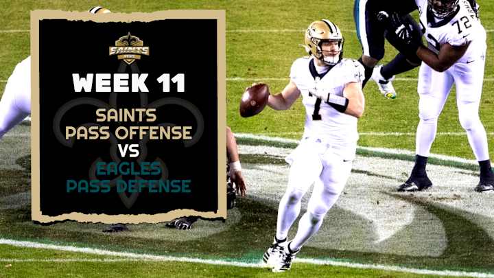 Inside Week 11: Saints Passing Attack vs. Eagles Pass Defense