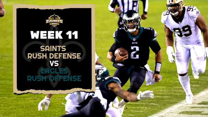 Saints Run Defense vs. Eagles Rushing Attack: Week 11