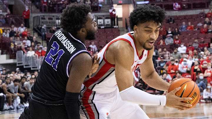 Ohio State Forward Justice Sueing To Miss "Extended Period" With Abdominal Injury