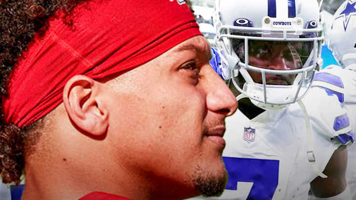 Dallas at Chiefs: QB Patrick Mahomes on Trevon Diggs - and Who Stole Cowboys CB’s Interception Balls?
