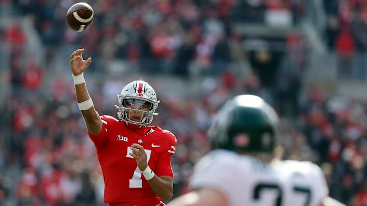 Patrick Mahomes Reacts to C.J. Stroud's Dominant First Half for Ohio State