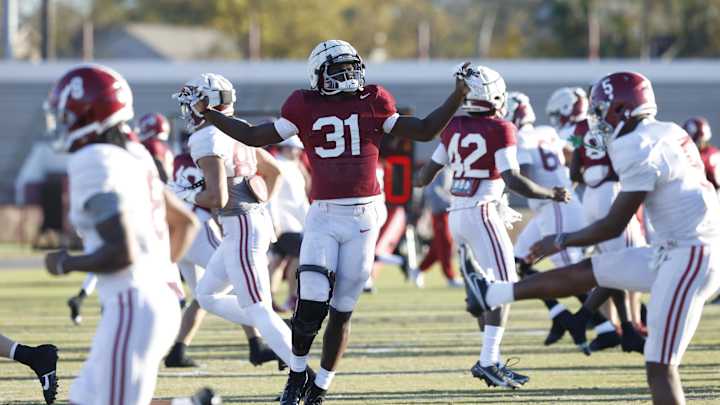 Scenes from Alabama Football Practice as Crimson Tide Returns From Spring Break