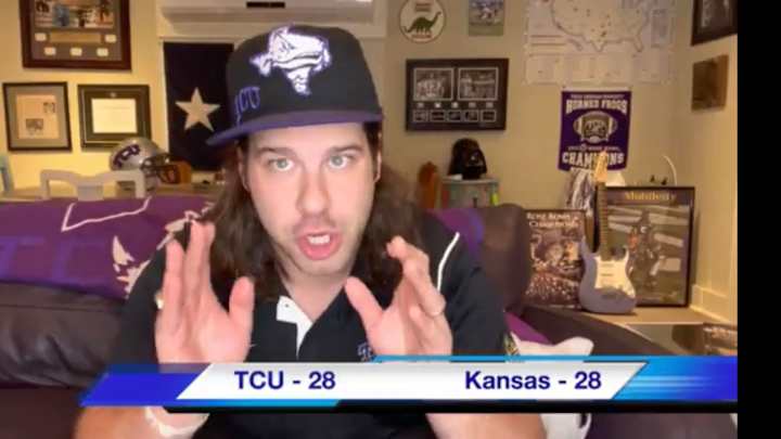 TCU Fans During the Kansas Football Game TCU Fans During the Kansas Football Game