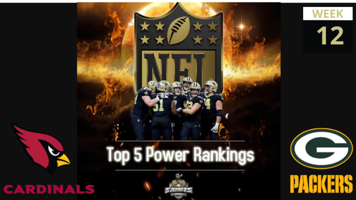 NFL Top 5 Power Rankings for Week 12