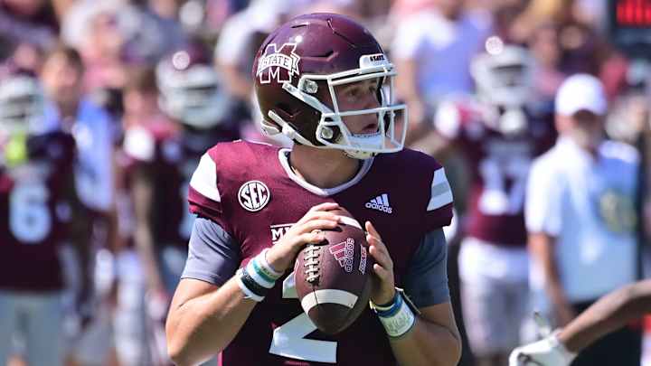 Mississippi State QB Will Rogers Ranks Among SEC's Best in Adjusted Completion Percentage