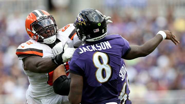 Ravens Bracing for Myles Garrett, Jadeveon Clowney