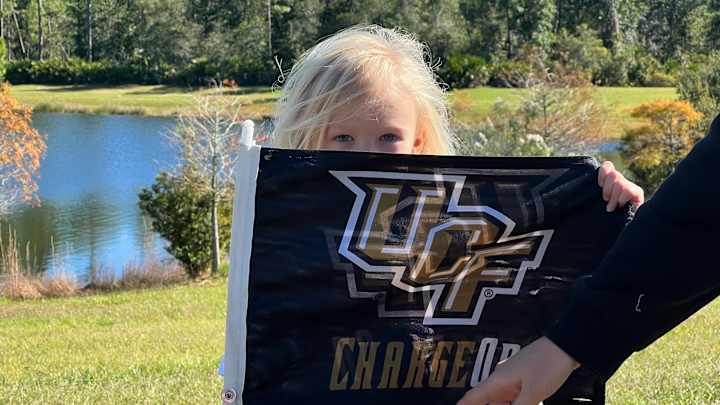War on I-4 Tailgating, Dillon Gabriel Warming up in the Bounce House War on I-4 Tailgating, Dillon Gabriel Warming up in the Bounce House
