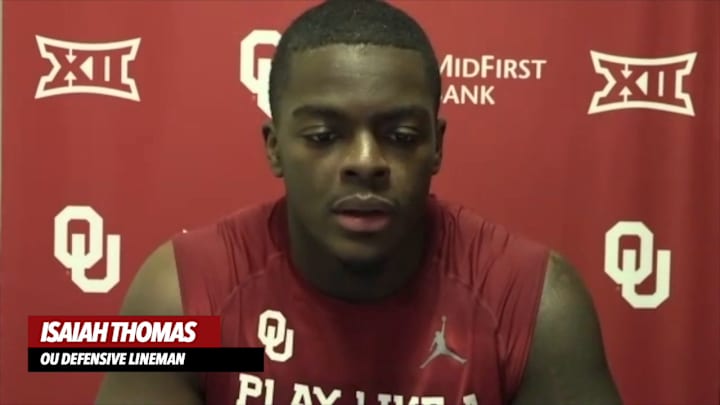 WATCH: Oklahoma DL Isaiah Thomas Press Conference