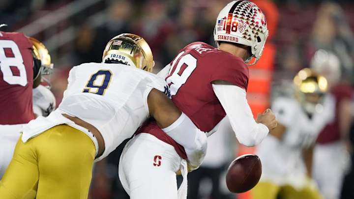 Notre Dame Beats Stanford 45-14 As Defense Fuels Another November Blowout