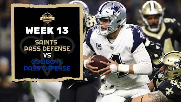 Saints Pass Defense vs. Cowboys Passing Attack