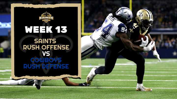 Saints Rushing Attack vs. Cowboys Run Defense