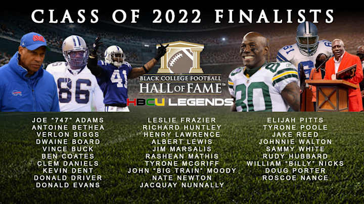 Black College Football Hall of Fame 29 Finalists for its Class of 2022