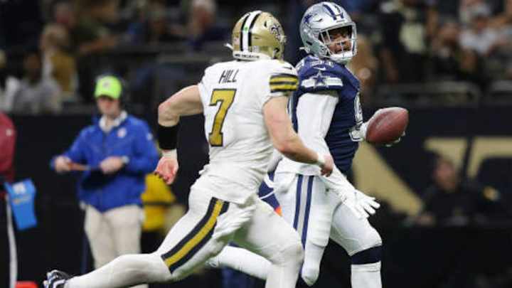 'Every Fat Guy's Dream': Carlos Watkins' Pick-Six TD Helps Cowboys Beat Saints 'Every Fat Guy's Dream': Carlos Watkins' Pick-Six TD Helps Cowboys Beat Saints