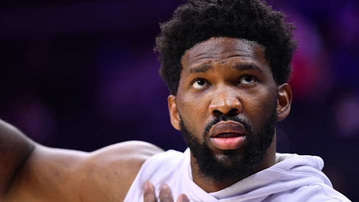 Joel Embiid Spotted With Bandaged Hand Ahead of Hawks Game