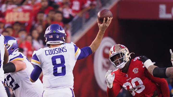 Vikings QB Kirk Cousins Placed on Reserve/COVID-19 List, Will Miss Game Against Packers
