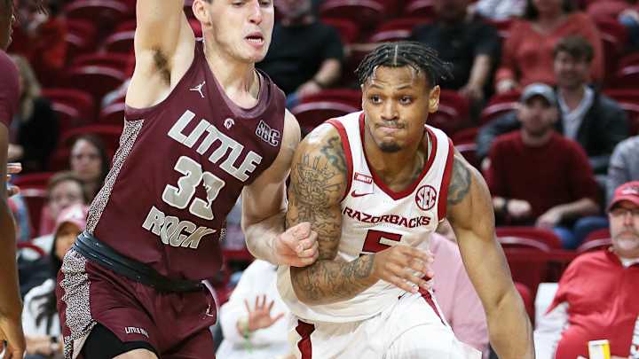 Arkansas Delivers Knockout Blow Late for 93-78 Win