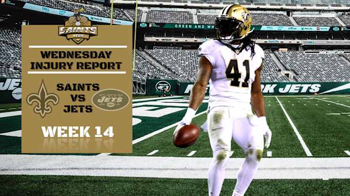 Week 14: Saints Wednesday Injury Report