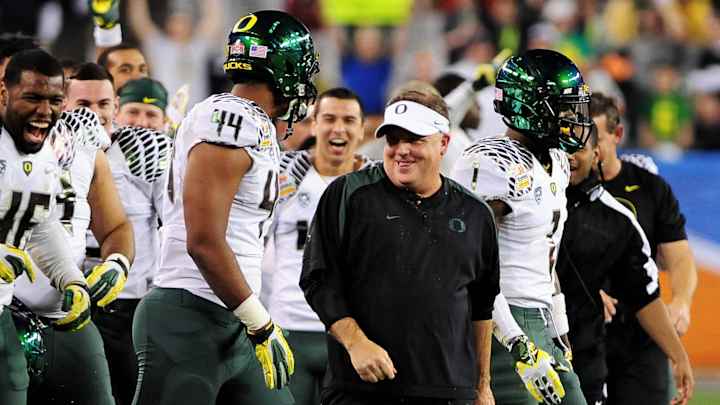 Report: Oregon Requests Permission to Interview UCLA's Chip Kelly for Head Coach Vacancy Report: Oregon Requests Permission to Interview UCLA's Chip Kelly for Head Coach Vacancy