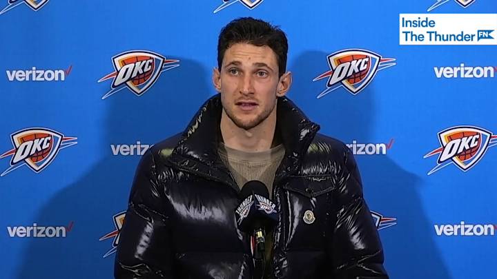 WATCH: Mike Muscala Applauds Darius Bazley's Defensive Development