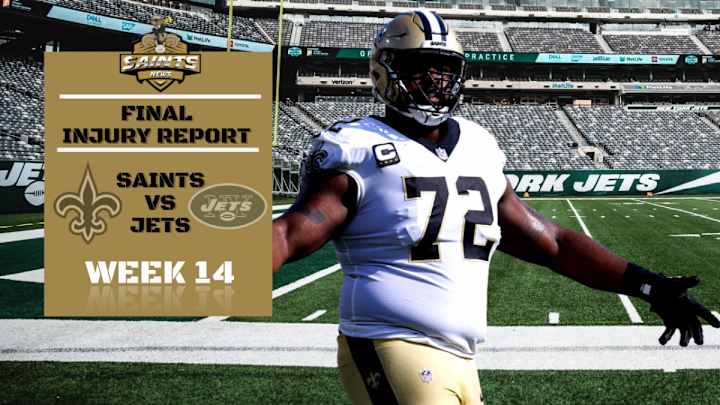 Saints vs. Jets Injury Report and Transactions - Friday, Dec. 10