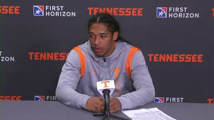Watch: Tennessee Freshman Point Guard Meets With the Media After Win