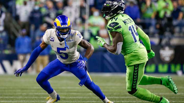 Round 6 of DK Metcalf, Jalen Ramsey Rivalry Up in Air Due to Latter's Health Status