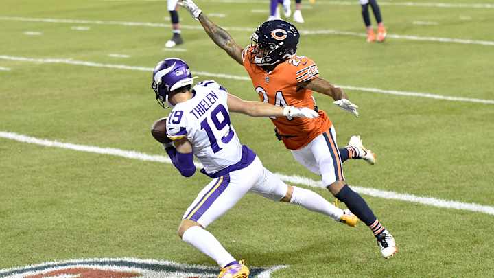 Final Vikings Injury Report vs. Bears: Adam Thielen, Bashaud Breeland Questionable