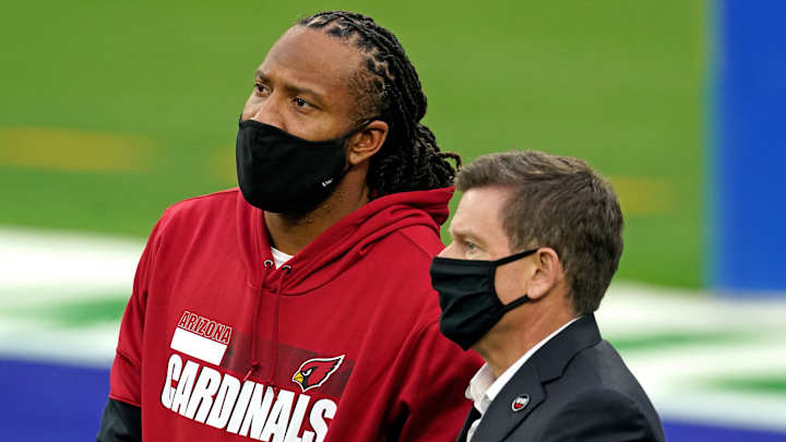 Larry Fitzgerald Asked if He's Interested in Return to Football This Season Larry Fitzgerald Asked if He's Interested in Return to Football This Season