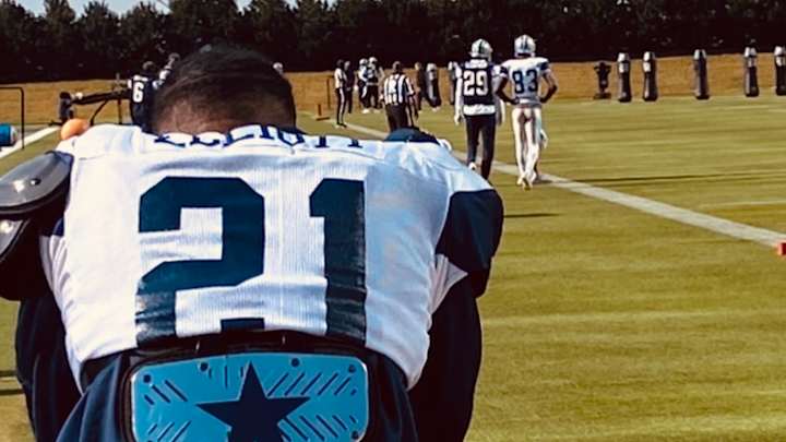 Cowboys LOOK: Practice for Washington; Ezekiel Elliott vs. Antonio Gibson on Injury Report
