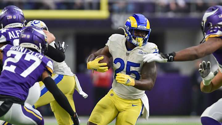 Sony Michel Paves the Way on Offense Over the Vikings, Clinching Rams’ Playoff Berth