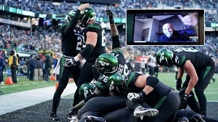 Robert Saleh Virtually Joins Jets' Victory Celebration For Special Moment