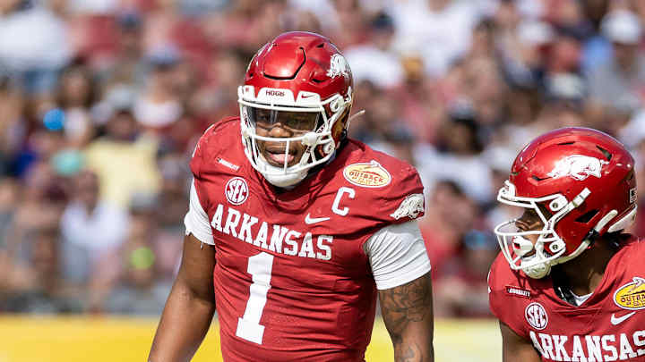 Opportunistic Hogs' Defense, Running Game Dominates Penn State