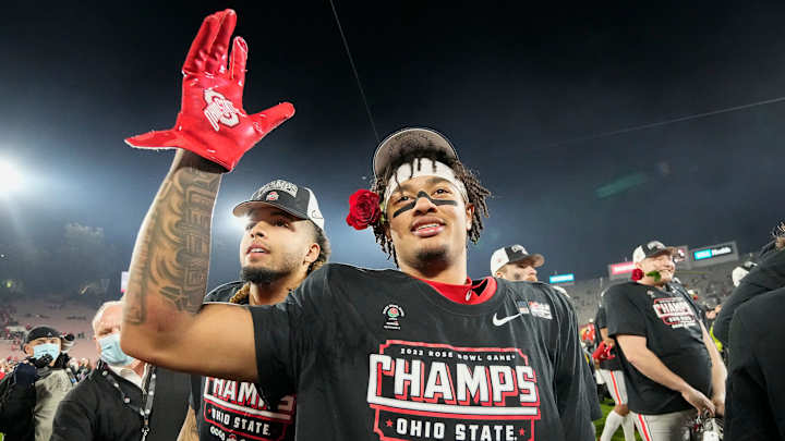Ohio State's Jaxon Smith-Njigba Reacts To Record-Setting Rose Bowl Performance