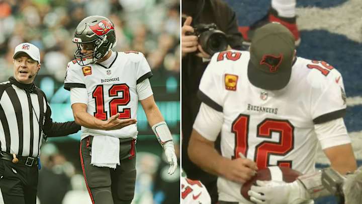 Tom Brady Signed an Interception Ball for the First and Last Time Tom Brady Signed an Interception Ball for the First and Last Time